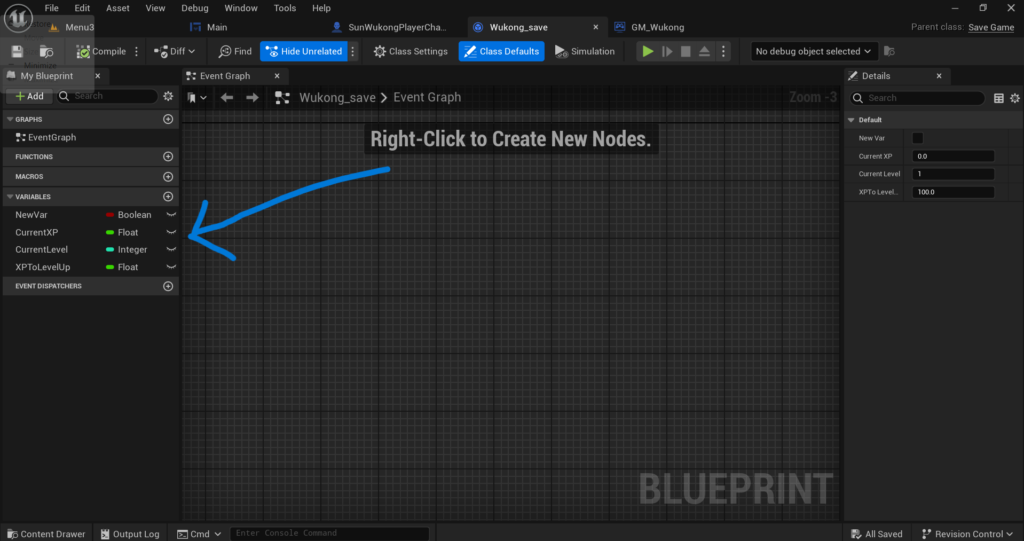 adding the necessary variables