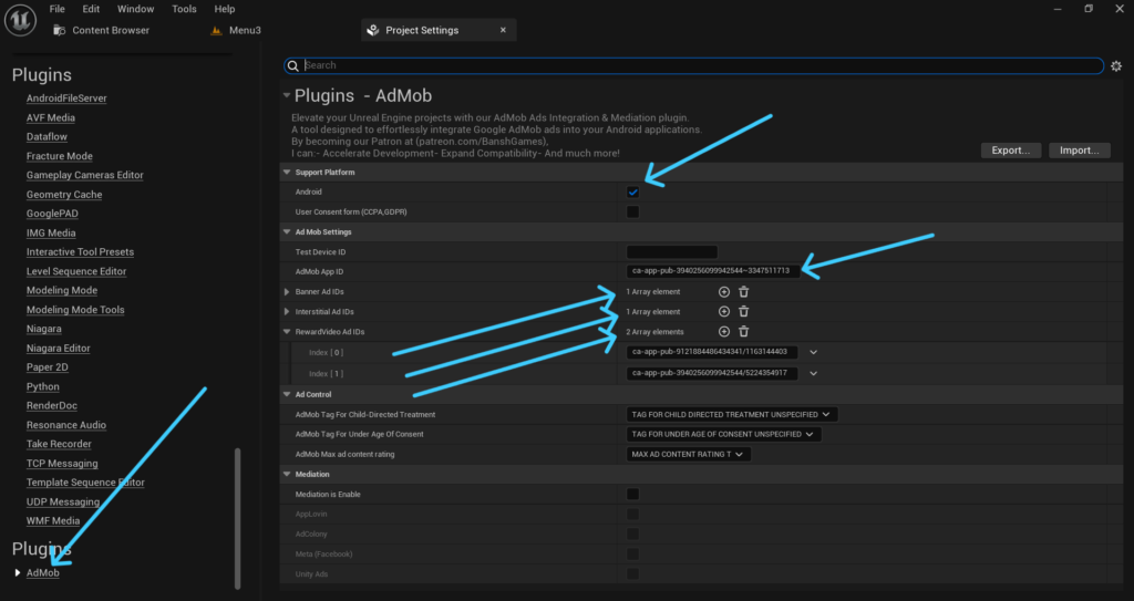Configuring Your AdMob App ID