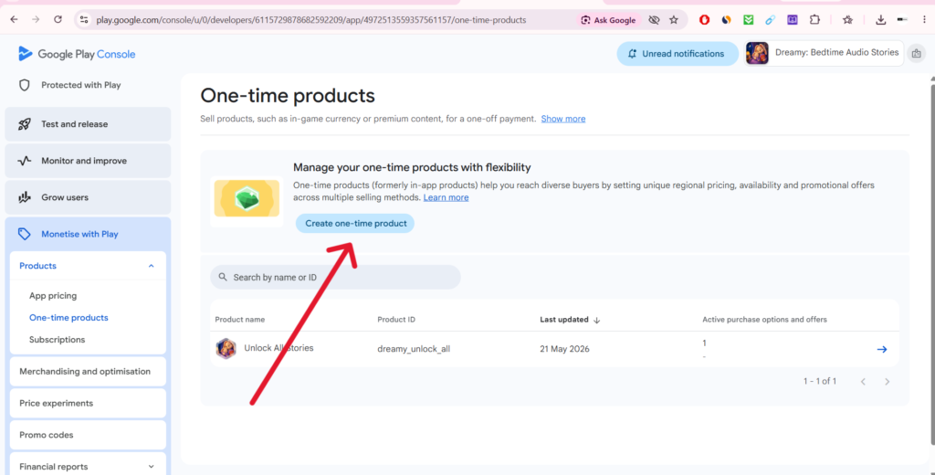 Create Your In-App Products