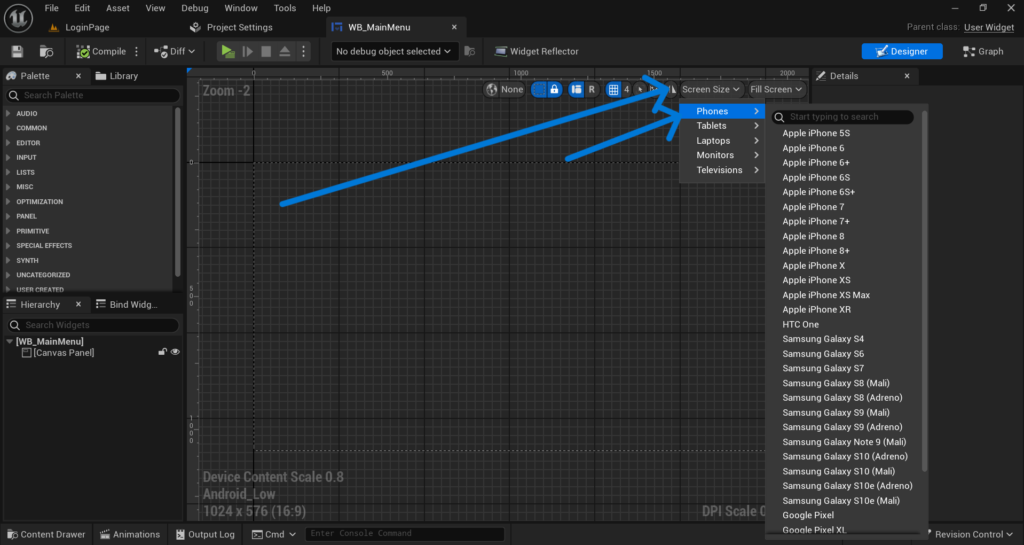 Set Your Design Resolution