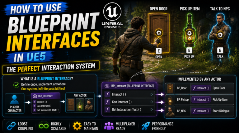 How to Use Blueprint Interfaces in UE5: The Perfect Interaction System