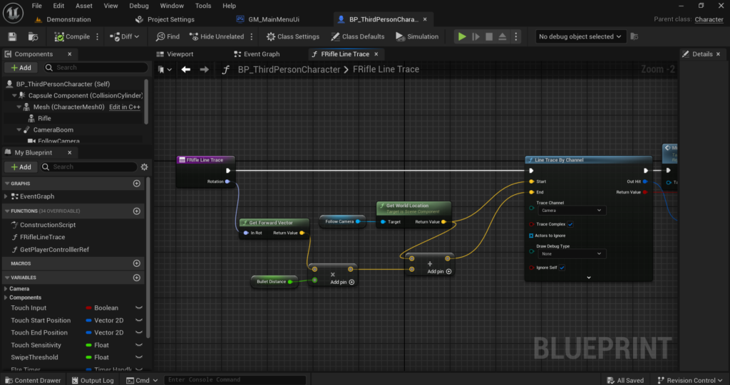 Set Up the Basic Line Trace