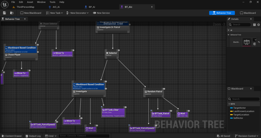 Add Patrol Behavior for When the Player Is Not Detected