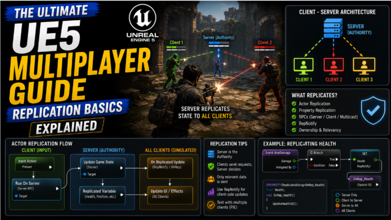 The Ultimate UE5 Multiplayer Guide: Replication Basics Explained