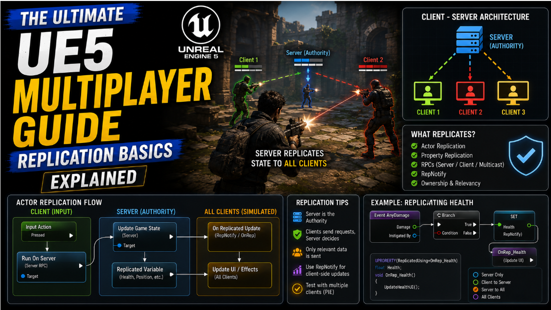 The Ultimate UE5 Multiplayer Guide: Replication Basics Explained