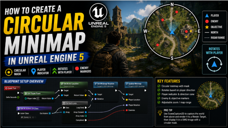 How to Create a Circular Minimap in Unreal Engine 5