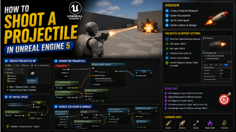 How to Shoot a Projectile in Unreal Engine 5