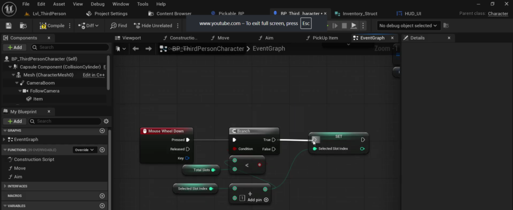 Build the Slot Selection Logic