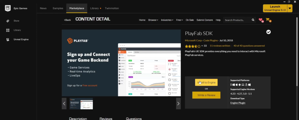 Install and Configure the PlayFab Plugin
