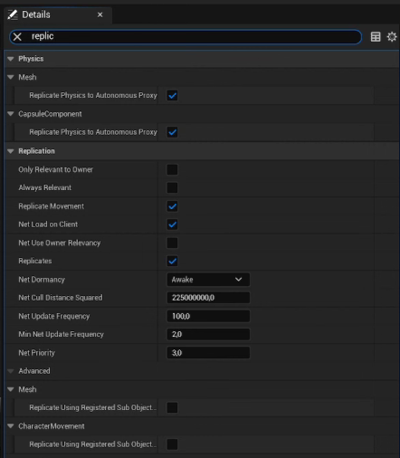 Understanding Replication Settings on an Actor