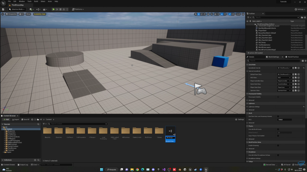Create the Projectile Blueprint